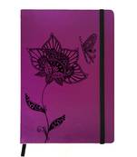 Premium Diary Purple Leather Hardbound Cover Classic Diary