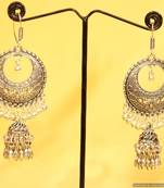 Oxidised Silver Filigree Earrings