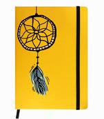 Premium Diary Yellow Leather Hardbound Cover Classic Diary
