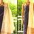 Grey n Off White Pure Silk