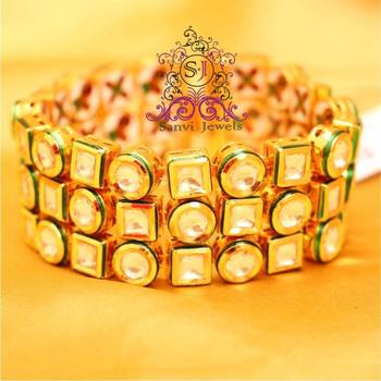 Gorgeous Kundan & Meenakari Bracelet 1