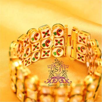 Gorgeous Kundan & Meenakari Bracelet 2