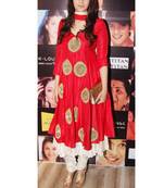Bollywood Alia Bhatt Replica Red Suit