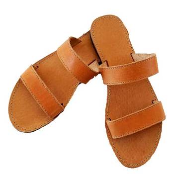 Brown Double Belt Flats 1