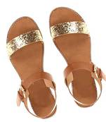 Glittery Golden n Beige Sandal