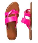 Pretty Pink Double belt Flipflop