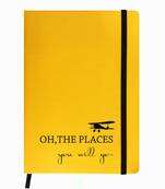 Premium Diary Yellow Leather Hardbound Cover Classic Diary