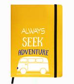 Premium Diary Yellow Leather Hardbound Cover Classic Diary
