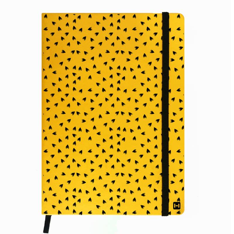 Premium Diary Yellow Leather Hardbound Cover Classic Diary