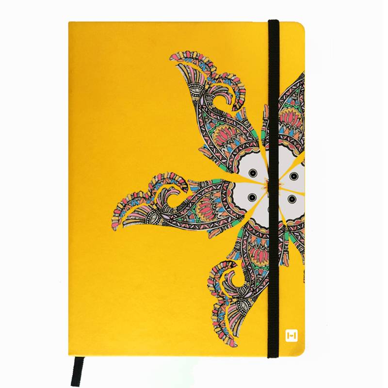 Premium Diary Yellow Leather Hardbound Cover Classic Diary Hamee 1938892