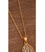 Golden chain SHORT with diamond pendant one gram gold