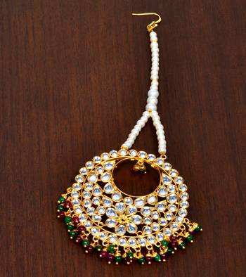 Multicolor ruby maang-tikka 1
