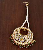 Multicolor ruby maang-tikka