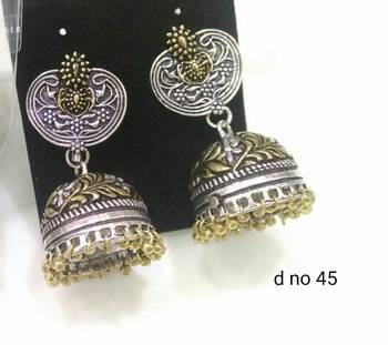 Silver  plated jhumkas 1