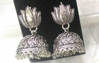 Silver  plated jhumkas 1