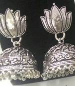 Silver  plated jhumkas