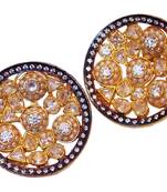 Gold american diamonds studs