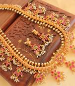 Royal Andhra Style Traditional Gutta Poosalu Haar Set 