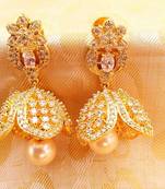 Amazing White AD Designer Jhumkas