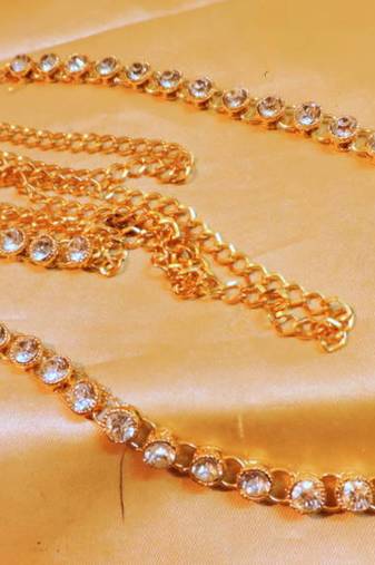 Royal Kundan Stone Waist Belt (Free Size)