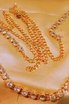 Royal Kundan Stone Waist Belt (Free Size)