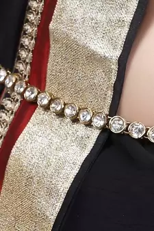 Royal Kundan Stone Waist Belt (Free Size)