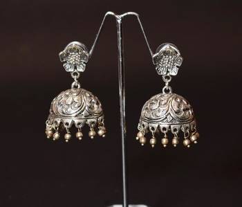 Silver  plated jhumkas 1