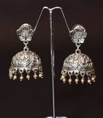 Silver  plated jhumkas