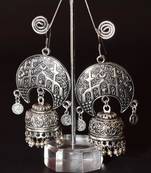 Silver  plated jhumkas