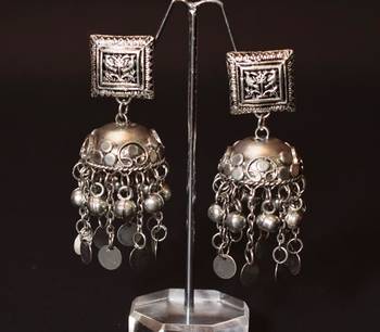 Silver  plated jhumkas 1