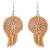 brown beaded jewellery Pearl danglers drops