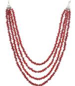 red beaded jewellery Pearl necklaces