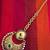 Blue ram leela inspired goddess Lakshmi motif ginni coin earring j20b