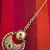 Blue ram leela inspired goddess Lakshmi motif ginni coin earring j20b