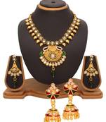 Diwali Discount offers - Vendee Fashion Diamonds & kundan studded combo jewellery (1329)