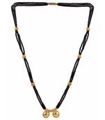 traditional yellow gold wati design mangalsutra pendant for women