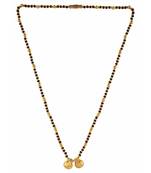 traditional yellow gold wati design mangalsutra pendant for women