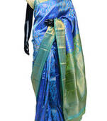 Beautiful Bridal Royal Blue Latest Zari weaved Kanjeevaram Silk Saree - SR1170