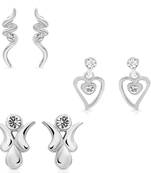 Silver crystal jewellery-combo