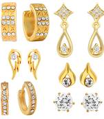 Gold crystal jewellery-combo