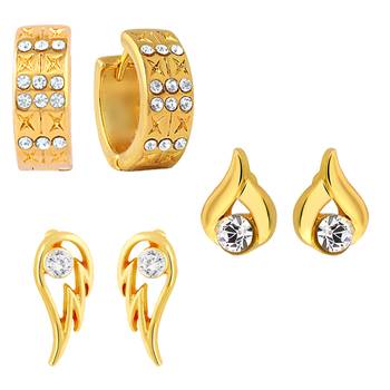 Gold crystal jewellery-combo 2