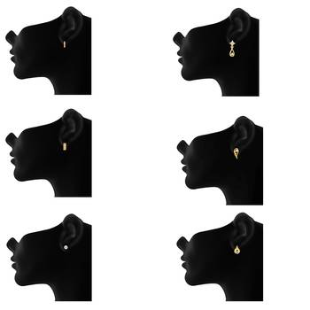 Gold crystal jewellery-combo 4