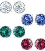 Blue swarovski crystal jewellery-combo