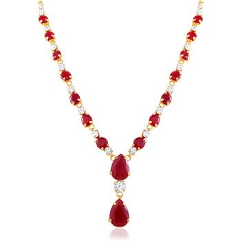 Red crystal necklace-sets 2