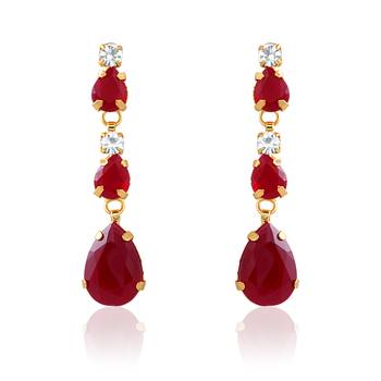 Red crystal necklace-sets 3
