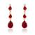Red crystal necklace-sets