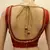 Maroon rawsilk handwork blouse.