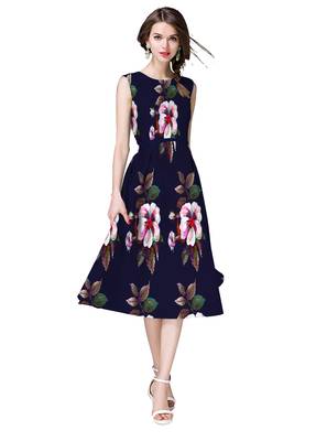 Multi Printed Satin stitched kurti 1