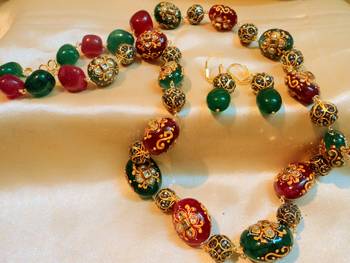 Gorgeous Markesh Gold Foil Neckpiece 1