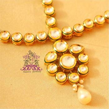 Pearl Kundan Meenakari Maathapatti 2